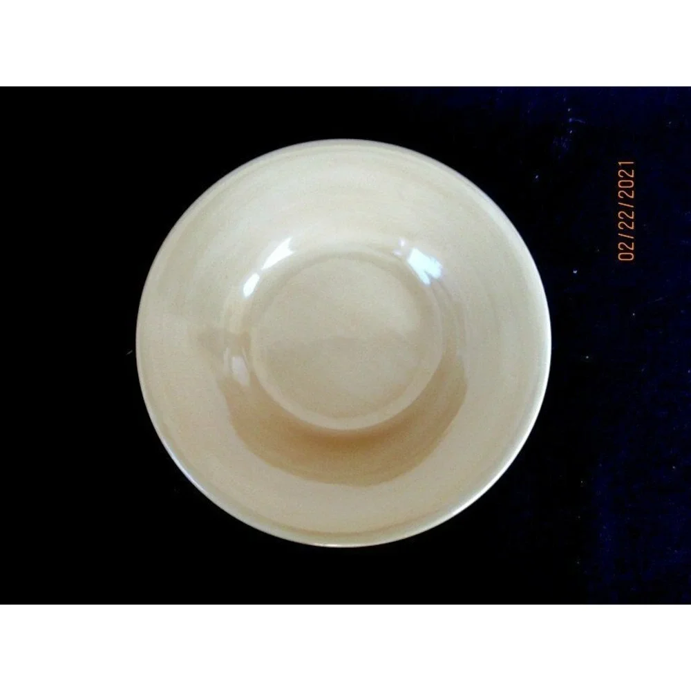 Pottery‎ Barn Sausalito Amber Gold Hand Painted Salad Plate